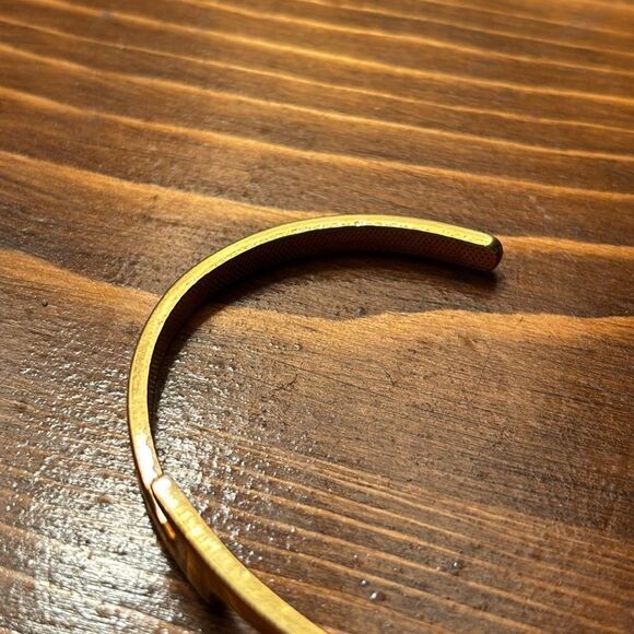 Vintage Avon Gold Tone Cuff Bracelet- Counterparts - Picture 2 of 6